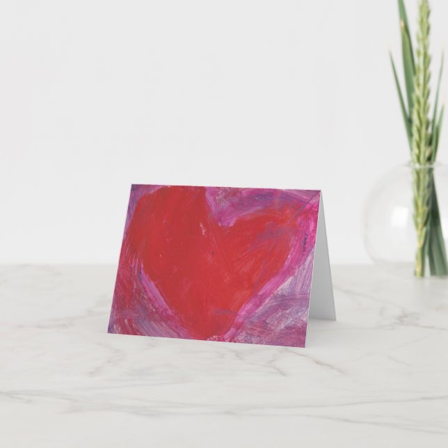 Cartes Pour Fêtes Annuelles Beau Coeur (Devant)