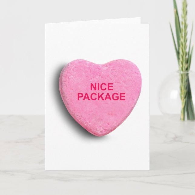 CARTES POUR FÊTES ANNUELLES BEAU PACKAGE COEUR DE CANDY (Devant)