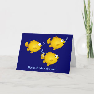 Cartes Pour Fêtes Annuelles Beaucoup de poissons dans la mer, Beaucoup de pois