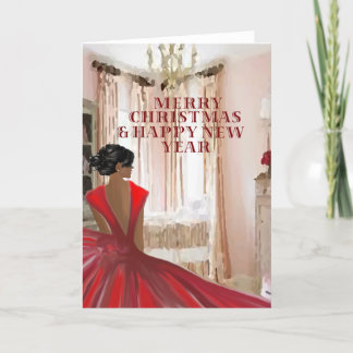 Cartes Pour Fêtes Annuelles Beauté Reine Noël