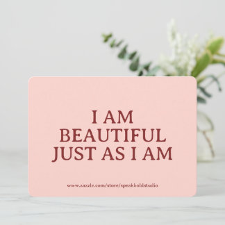 Cartes Pour Fêtes Annuelles Beautiful Affirmation Card – Custom Gift for Her