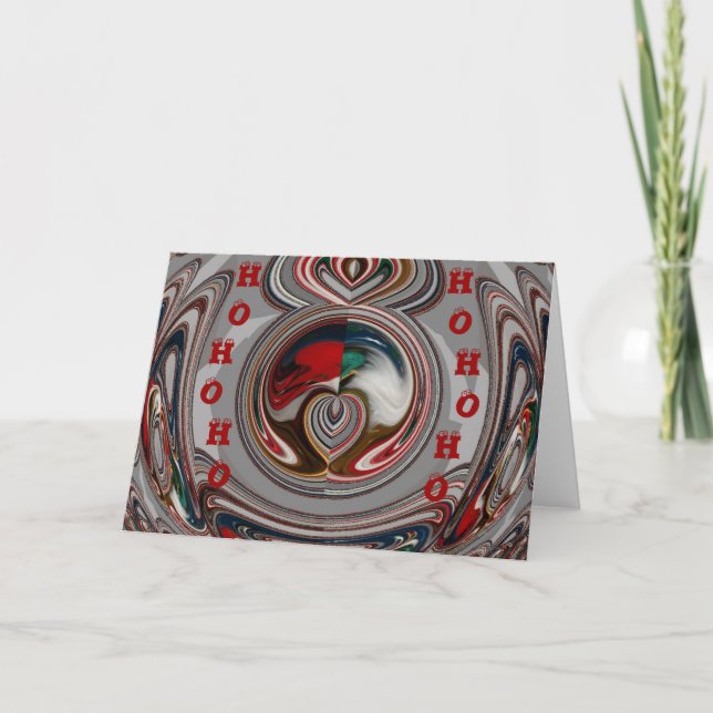 Cartes Pour Fêtes Annuelles Beaux Coeurs de Noël Fêtes Couleurs de saison (Devant)