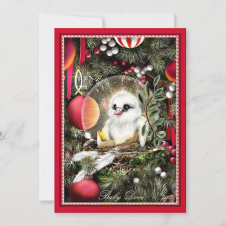 Cartes Pour Fêtes Annuelles Bébé Colombe