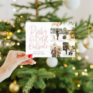 Cartes Pour Fêtes Annuelles Bébé Il fait froid dehors 3 Photo