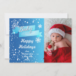 Cartes Pour Fêtes Annuelles Bébé il fait froid Dehors de Noël Photo