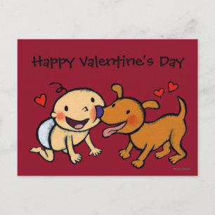 Cartes Pour Fêtes Annuelles Bébé Nez Baisers du chien