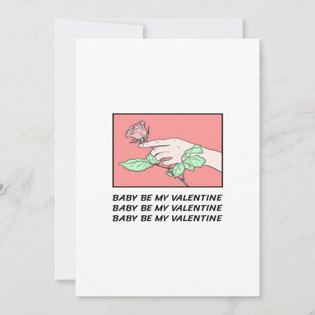 Cartes Pour Fêtes Annuelles Bébé Sois Mon Valentin (Devant)