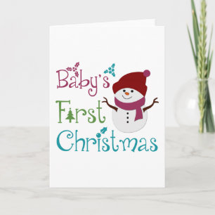 Cartes Pour Fêtes Annuelles Bébés adorables Premier Noël