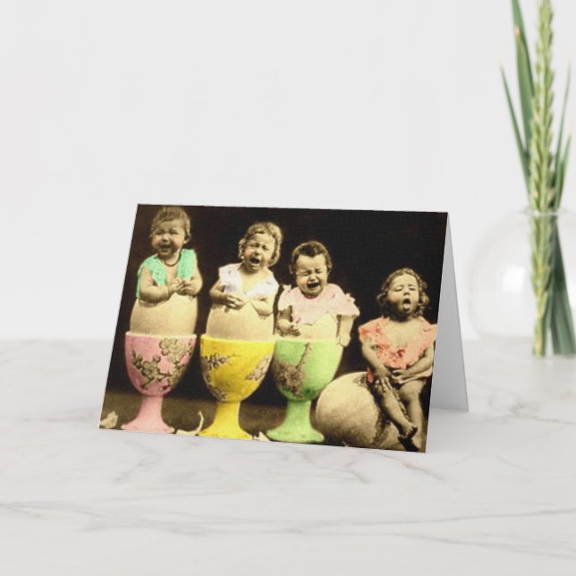 Cartes Pour Fêtes Annuelles Bébés de coquetier (Devant)