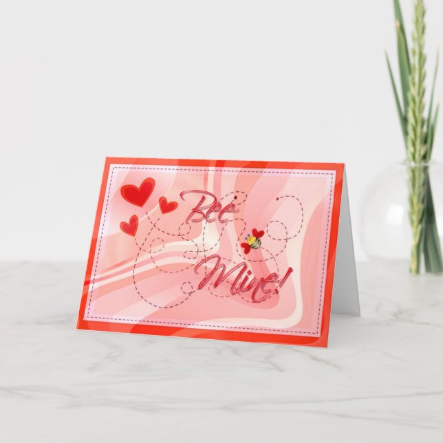 Cartes Pour Fêtes Annuelles BEE MINE VALENTINE par SHARON SHARPE (Devant)