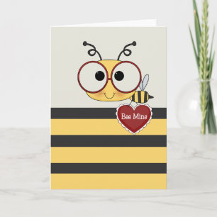 Cartes Pour Fêtes Annuelles Bee My Valentine
