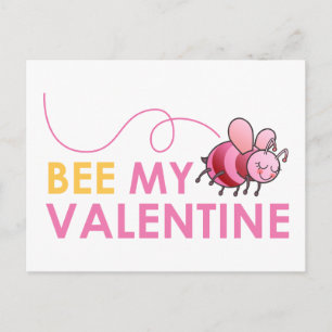 Cartes Pour Fêtes Annuelles Bee My Valentine