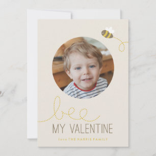 Cartes Pour Fêtes Annuelles Bee My Valentine's Day Card