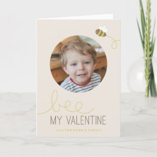 Cartes Pour Fêtes Annuelles Bee My Valentine's Day Greeting Card