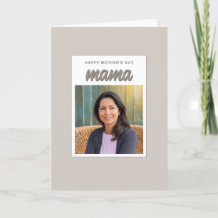 Cartes Pour Fêtes Annuelles Beige moderne maman Enfants Photo Fête des mères