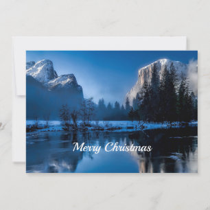 Cartes Pour Fêtes Annuelles Bel appartement de Noël en pierre jaune bleue
