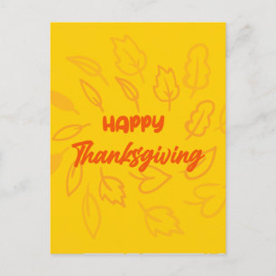 Cartes Pour Fêtes Annuelles Bel Bon thanksgiving avec automne Feuille