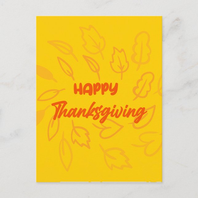 Cartes Pour Fêtes Annuelles Bel Bon thanksgiving avec automne Feuille (Devant)