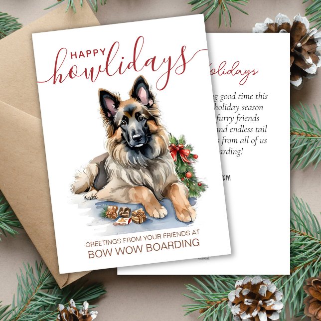 Cartes Pour Fêtes Annuelles Belgique Tervuren Animaux de compagnie embarquant  (Créateur téléchargé)