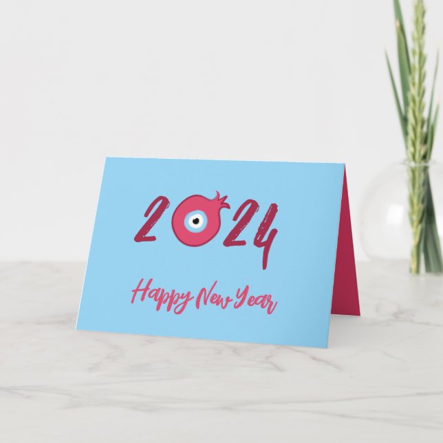Cartes Pour Fêtes Annuelles Belle chance Charm grenade - Bonne année (Devant)