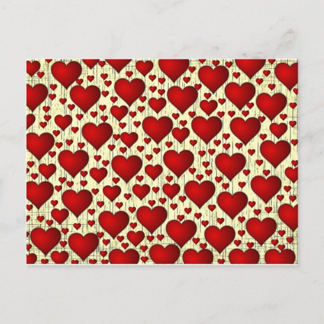 Cartes Pour Fêtes Annuelles Belle crise cardiaque rouge de Valentine (Devant)