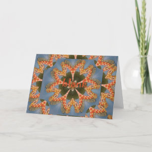 Cartes Pour Fêtes Annuelles Belle Giraffe colorée extraordinaire africaine vie