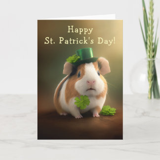 Cartes Pour Fêtes Annuelles Belle Guinée Cochon Bonne Route St. Patrick's Day