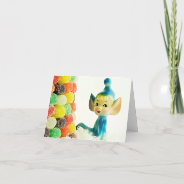 Cartes Pour Fêtes Annuelles Belle l'Elfe Pixie (Devant)