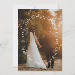 Cartes Pour Fêtes Annuelles Belle Nouvelle Mariée Oval Overlay Photo de vacanc