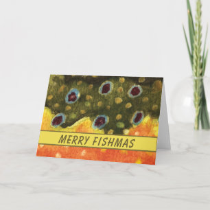 Cartes Pour Fêtes Annuelles Belle pêche à la truite de ruisseau