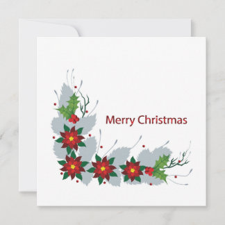 Cartes Pour Fêtes Annuelles Belle Ponsettia Flowers Design unique