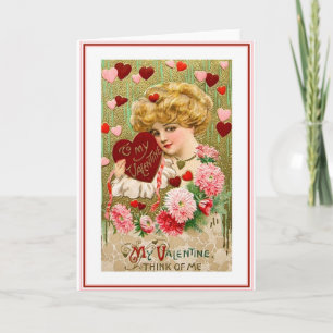 Cartes Pour Fêtes Annuelles Belle Saint Valentin Art Nouveau