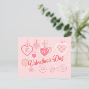 Cartes Pour Fêtes Annuelles Belle Saint-Valentin Design Moderne Bohème