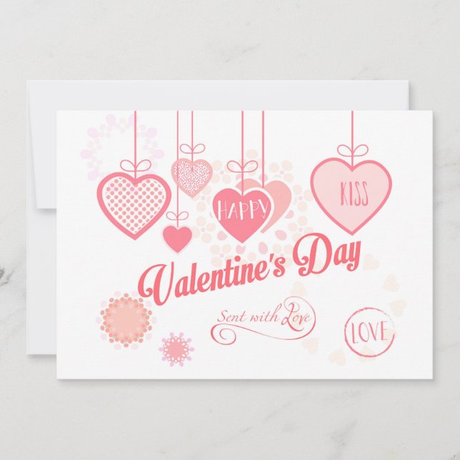 Cartes Pour Fêtes Annuelles Belle Saint Valentin Design moderne Boho (Devant)
