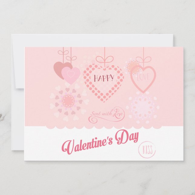 Cartes Pour Fêtes Annuelles Belle Saint Valentin Design moderne Boho (Devant)