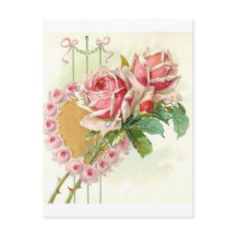 Belle Vintage Rose victorienne Valentine