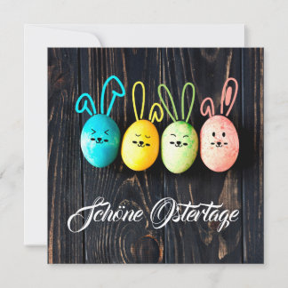 Cartes Pour Fêtes Annuelles Belles journées de Pâques et oeufs colorés