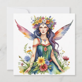 Cartes Pour Fêtes Annuelles Beltane Summer Fairy Floral Wicca Sabbat 