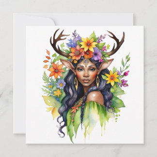 Cartes Pour Fêtes Annuelles Beltane Summer Fairy Floral Wicca Sabbat 