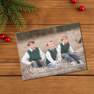 Cartes Pour Fêtes Annuelles Bénédiction de Noël