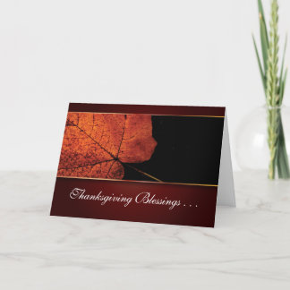 Cartes Pour Fêtes Annuelles Bénédiction de Thanksgiving