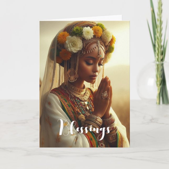 Cartes Pour Fêtes Annuelles Bénédictions (Devant)