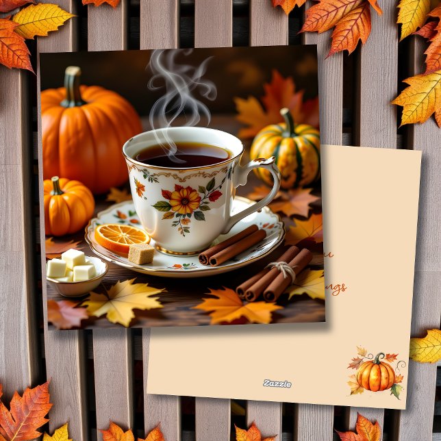 Cartes Pour Fêtes Annuelles Bénédictions d'automne (Créateur téléchargé)