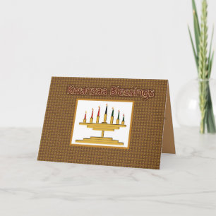 Cartes Pour Fêtes Annuelles Bénédictions de Kwanzaa