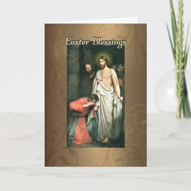 Cartes Pour Fêtes Annuelles Bénédictions de Pâques, résurrection de Jésus par (Devant)
