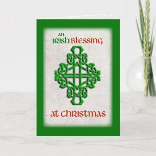 Cartes Pour Fêtes Annuelles Bénédictions irlandaises à Noël