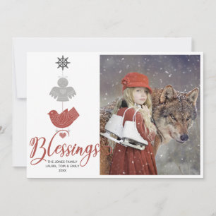 Cartes Pour Fêtes Annuelles Bénédictions Noël scandinave Photo