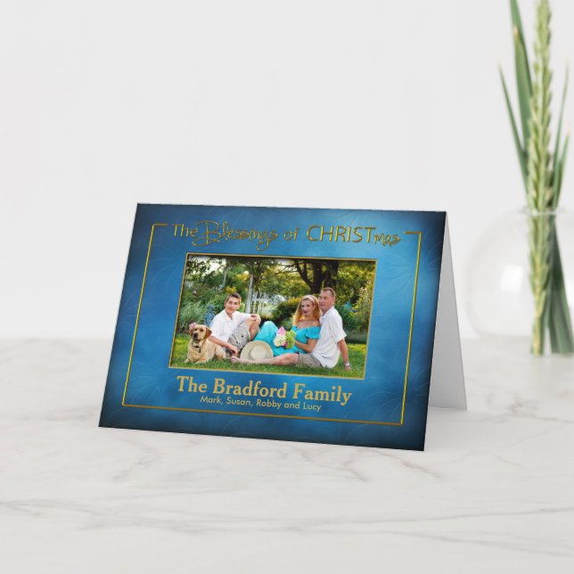 Cartes Pour Fêtes Annuelles BÉNÉFICIAIRES DE CHRISTmas - Insertion photo - Chr (Devant)