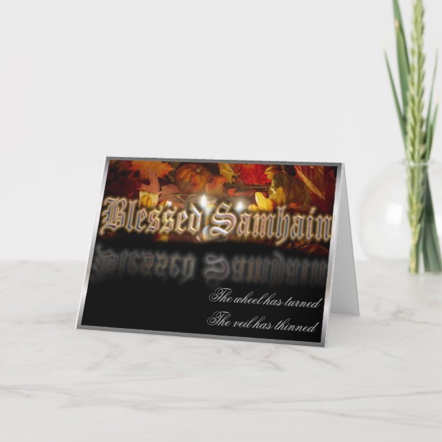Cartes Pour Fêtes Annuelles Béni Samhain (Devant)