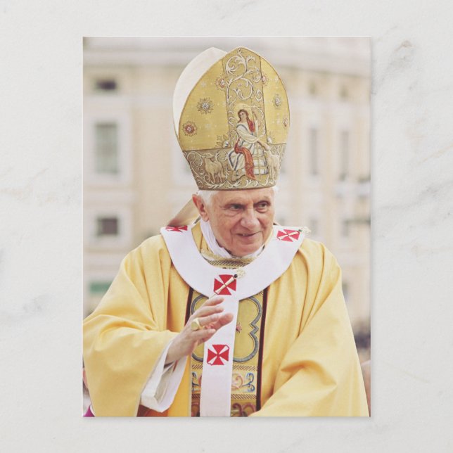 Cartes Pour Fêtes Annuelles Benoît XVI (Devant)